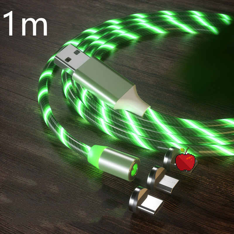 Magnetic Charging Cable Streamer Fast Charging Cable Lighting Micro USB Cable LED Magnet Charger Type-C Cable Magnetic Charging Cable Streamer Fast Charging Cable Lighting Micro USB Cable LED Magnet Charger Type-C Cable